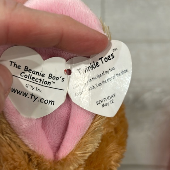 TY Twinkle Toes Ballet Bunny Stuffy - Picture 4 of 7